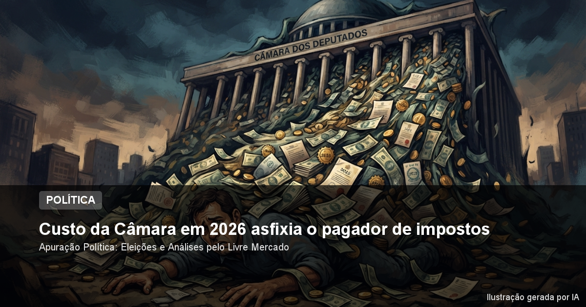 Custo da Câmara em 2026 asfixia o pagador de impostos