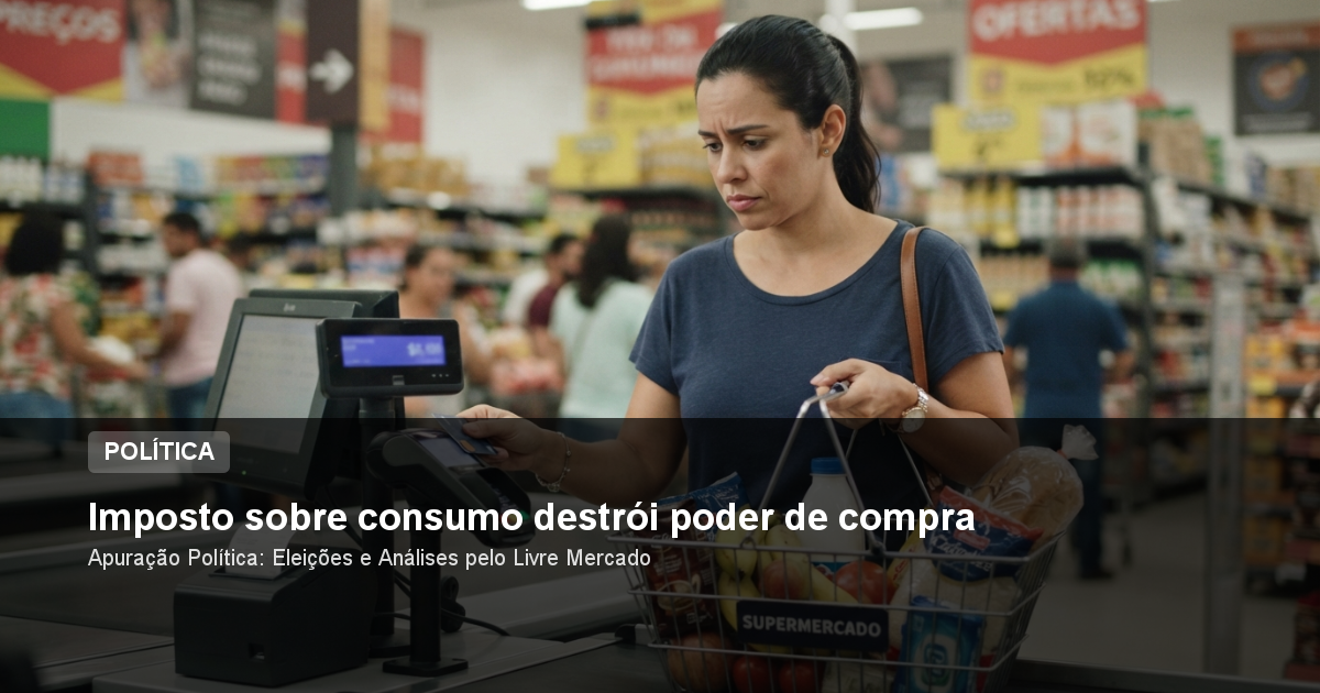Imposto sobre consumo destrói poder de compra