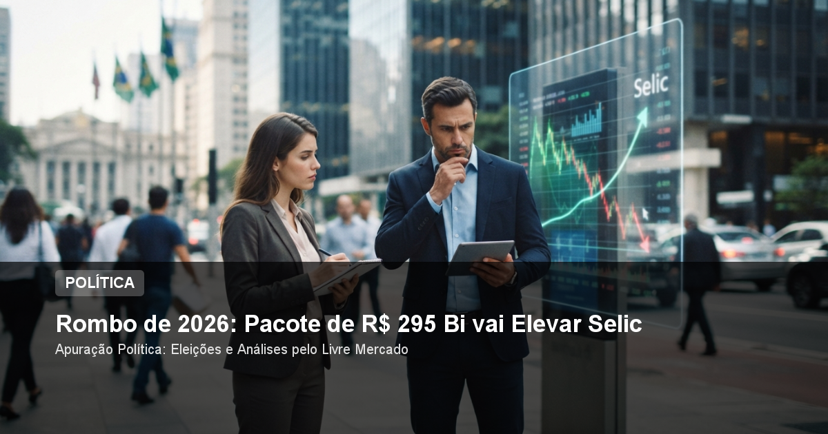 Rombo de 2026: Pacote de R$ 295 Bi vai Elevar Selic